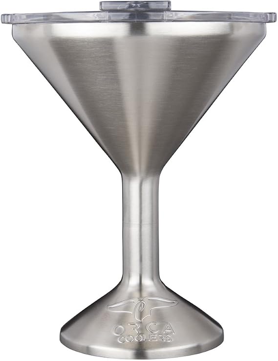 ORCA Tini 13oz Stainless Steel Martini Glass | Temperature Insulated Tumbler for Every Outdoor, Picnic, Poolside, Beach & Patio Party Stainless Steel