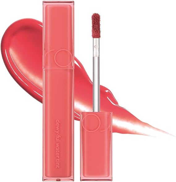 正規品rom&ndロムアンド Dewy Full Water Tint #1 In Coral, 5g subtly shimmering glossy tint