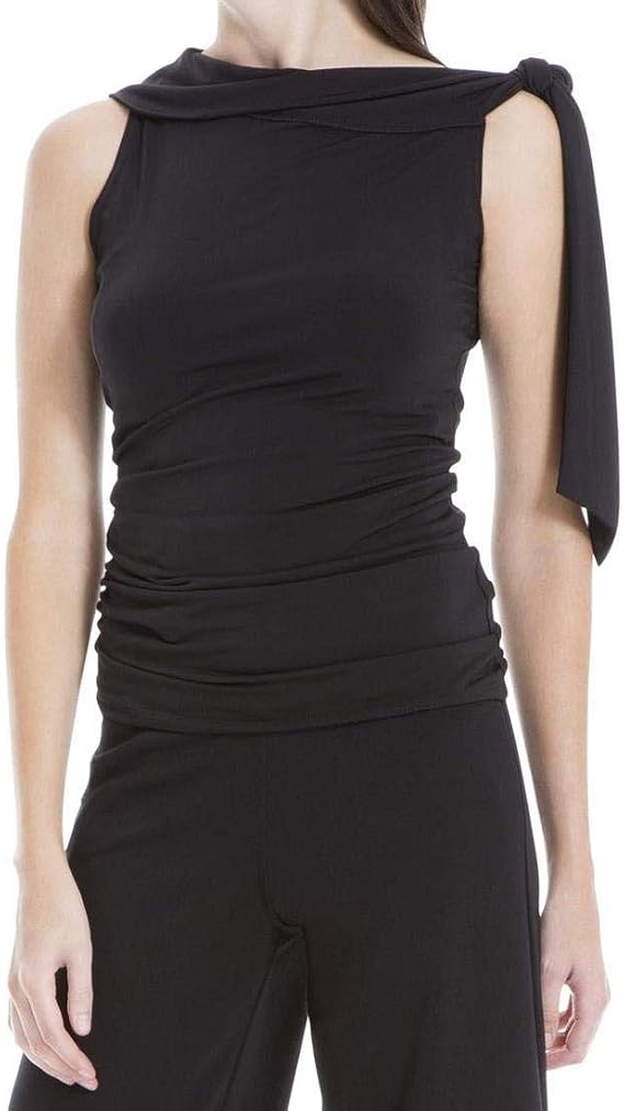 Max Studio London Womens Shoulder Tie Knit Blouse