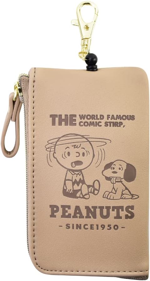 SNOOPY Key & Passport BR, BrownSwelling SPZ-2914, One Size