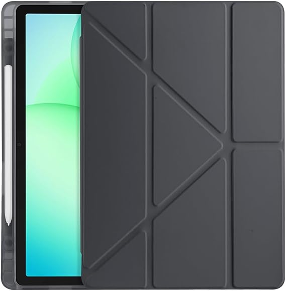 Samsung Galaxy Tab A11 Plus SM-230 / SM-236 Kılıf 11 inç Kalem Bölmeli Silikon Tablet Kılıfı Siyah