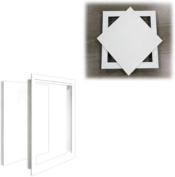 ROFBIHG Aluminium Frame Ceiling Access Panel, Pallet-type Access Doors for Ceiling/drywall, Attic/Laundry Chute/Wiring Plumbing Inspection Cover, Easy Open Access Panel(16x23.6in/40.6x60cm)