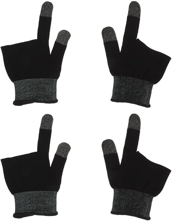 ARTIBETTER Gaming Gloves 1 Pair Lightweight Touch Screen Gloves Carbon Fiber Finger Covers Sweat-Proof for Mobile Phone and Console Gaming