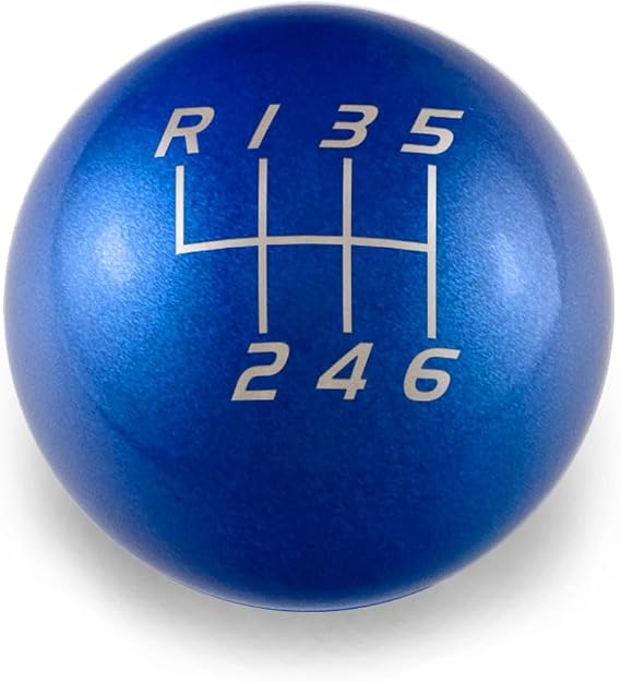 Billetworkz Weighted 500g Shift Knob - Compatible with Manual 1999-2024 VW MK4, MK5, MK6, MK7, MK8 Golf, GTI, Golf R, Jetta, GLI - Candy Blue