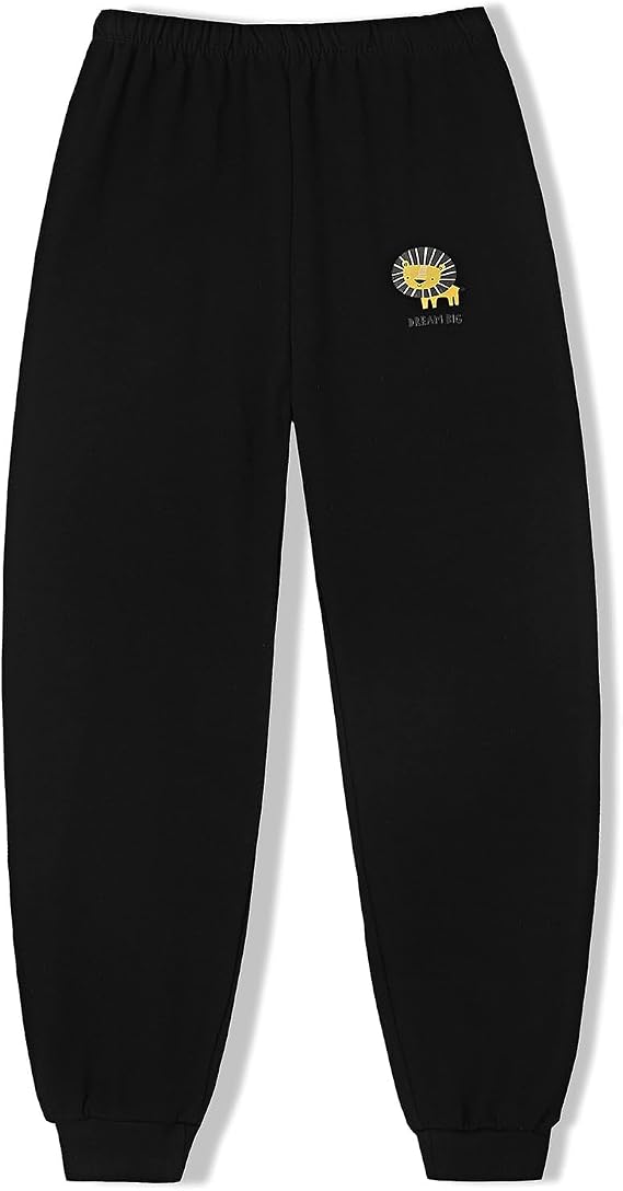 Boys Pants for Toddler Boys Sweatpants Cotton Pull On Joggers | Soft Breathable,Elastic Waistband,Easy Pull-On,Cuffed Ankle,Lion Stripe Prints,2-8 Years,Casual Pants stocking stuffers gift
