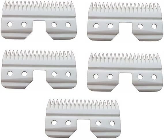 5pcs Ceramic Blades for Most Andis Oster Wahl AG A5 Hair Clippers Cutters Trimmer Beard Dog Grooming Blade Replacement