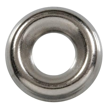 BCP Fasteners #8 Stainless Steel Countersunk Finish Washers, 100 Pack