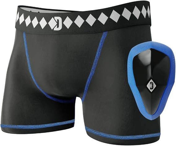 Diamond MMA Compression Jock Short with Built-in Jock Strap & Athletic Cup Groin Protection System