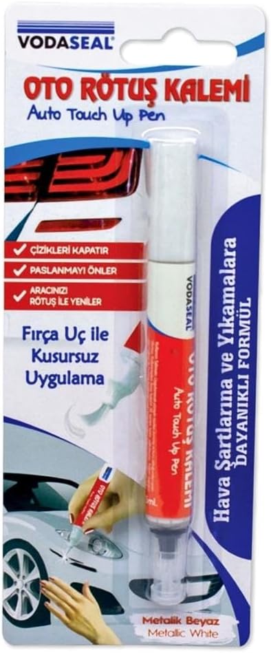 VODASEAL Auto Retouching Pen 5 Milliliters, White Metallic