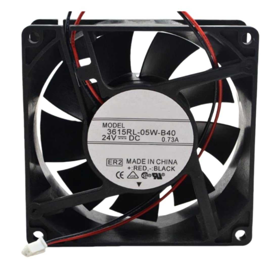 3615RL-05W-B40 Fan 9CM for 24V 0.73A 9038 90X90X38MM 2-Wire Cooling Fan