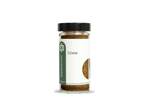 Savory Spice Za'atar - Authentic Middle Eastern Za'atar Seasoning with Sumac, Toasted Sesame & Thyme for Bread Dipping, Chicken, Hummus & Roasted Vegetables (2.1 oz)