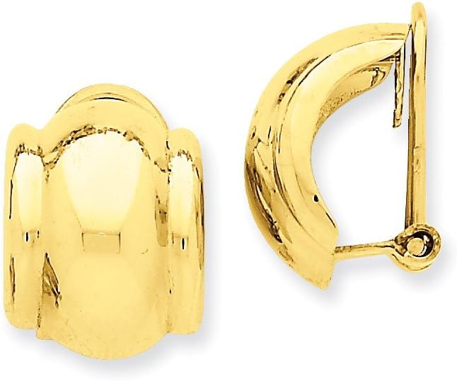 14k Omega Clip Non-pierced Earrings