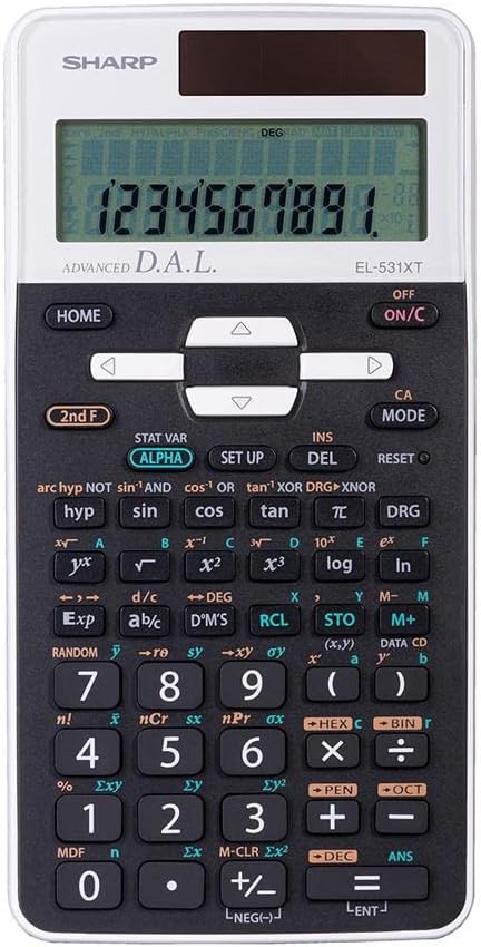 Sharp Scientific Calculator EL-531XTB-WH