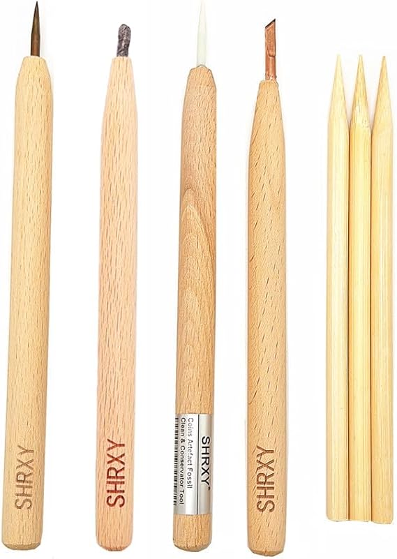 Coins Cleaning Pencils Conservator Tool Complete Set