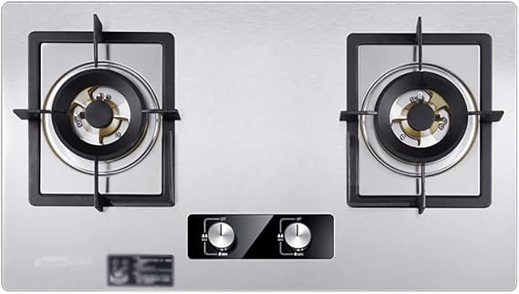 Burners Gas Hob 75cm Built-in Gas Hob,Brass Burner,Natural Gas/Propane Gas,5.0KW Firepower,For Warming,Cooking,Boiling,Frying,Simmering [Energy Class A](E,Liquefied gas)