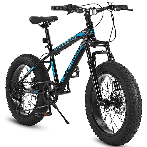Ecarpat 202426 Inch Fat Tire Mountain Bike Teenages Boys Girls 721 Speed, Front Suspension Disc Brake Bicycle, Carbon Steel Frame Mountain Trail Bike, Beach Bicycle