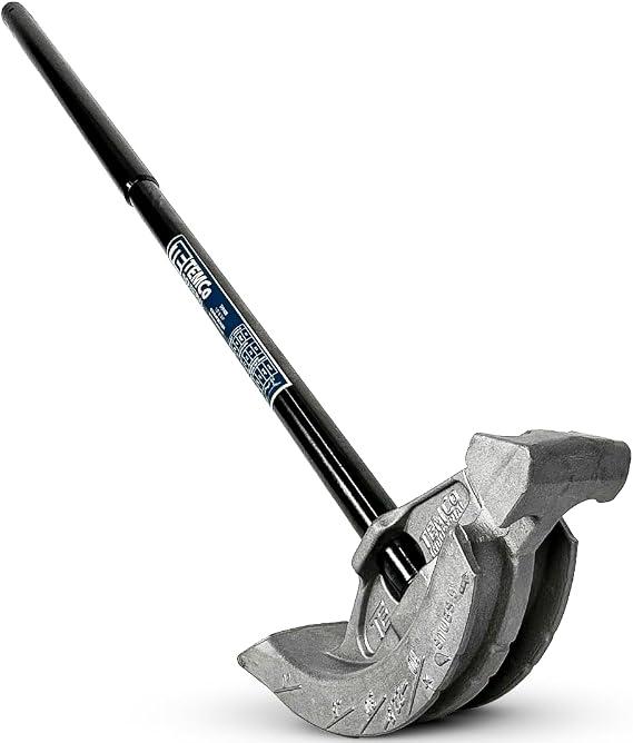 TEMCo 2 in 1 Dual Shoe Conduit Bender - 1/2" & 3/4" EMT, 1/2" Rigid - 2 Benders in 1 Tool