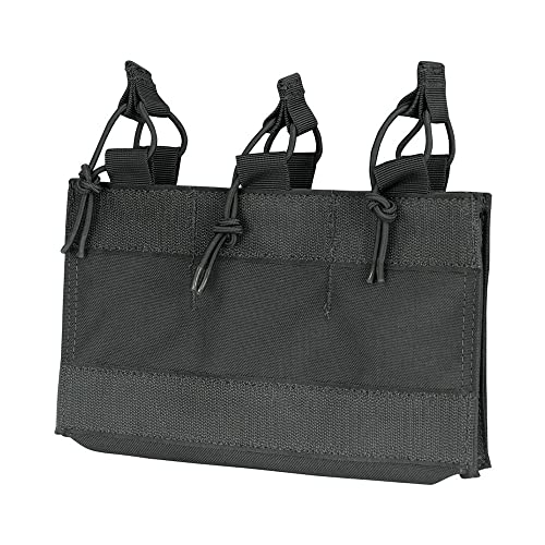 Black Hook Loop Open Top Triple 5.56.223 Mag Pouch Insert, 9.5 W x 6.5 H
