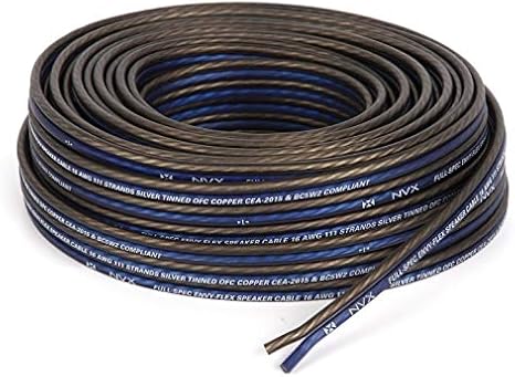 NVX Professional Grade 100% OFC 16 Gauge True Spec EnvyFlex Speaker Wire - 100 feet [XWS16100]