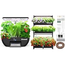 Growell 17 Pods Hydroponics Growing System & Large 90 Pods Vertical Garden