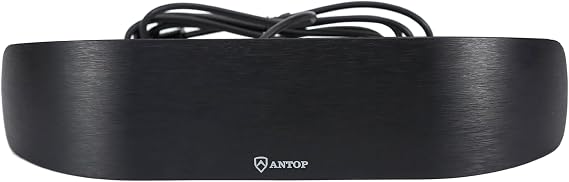AM FM Antenna for Stereo Receiver Indoor, Antop Amplified FM Radio Antenna for Home AV Audio Video Receiver