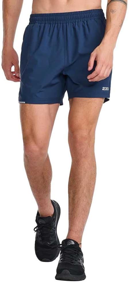 2XU Men's Aero 5 Inch Run Shorts (US, Alpha, X-Large, Regular, Regular, Midnight