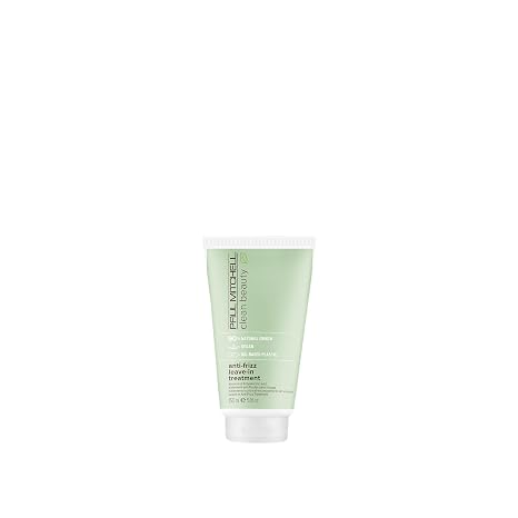 Paul Mitchell Clean Beauty Anti-Frizz Leave-In Treatment, Leave-In Conditioner, Anti-Humidity, For Textured, Frizz-Prone Hair, 5.1 fl oz