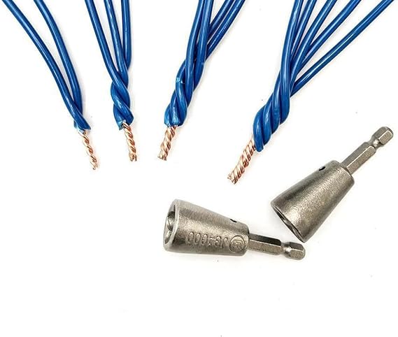 Wire Twister,Wire Twisting Tool,Electrical Wire Twister Tool for Drill,Wire Nut Twister,Spin Twisting Wire Connector Socket,Wire Terminals Power Tool for Power Drill Drivers,1 Pack