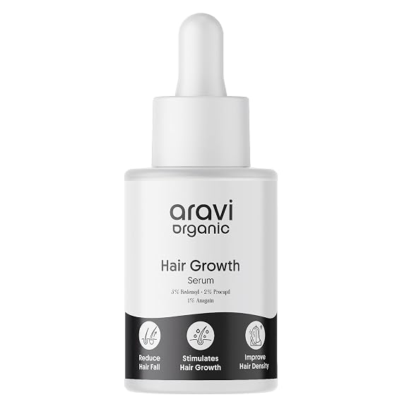 Organic Hair Growth Serum With 3% Redensyl, 2% Anagain, 2% Procapil - For Hair Growth And Hair Fall Control - For Men & Women - 30 ml