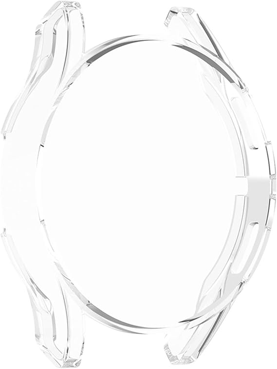 Microsonic Samsung Galaxy Watch 6 Classic 43mm için Kılıf 360 Full Round Soft Silicone Şeffaf [Galaxy Watch 6 Classic 43mm ile Uyumlu Kılıf - Şeffaf]
