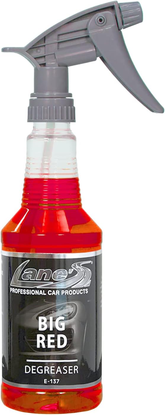LANE'S Big Red Engine Degreaser | Total Auto Wash Engine Cleaner | 32oz | Automotive Degreaser Spray | Removes Corrosion, Oil, and Grime on Cars, SUVs, and More | Restore Engine Appearance