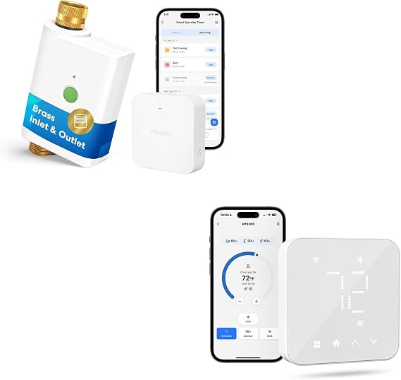 meross Matter Smart Thermostat and Smart Water Timer