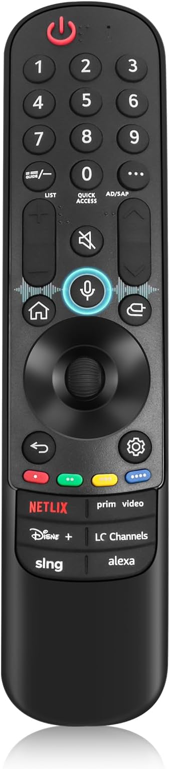 Voice Magic TV Remote Control Replacement Compatible with LG Magic Remote MR23GN with Pointer and Voice Function for LG UHD OLED QNED NanoCell MiniLED C1 C2 C3 4K 8K Smart TVs