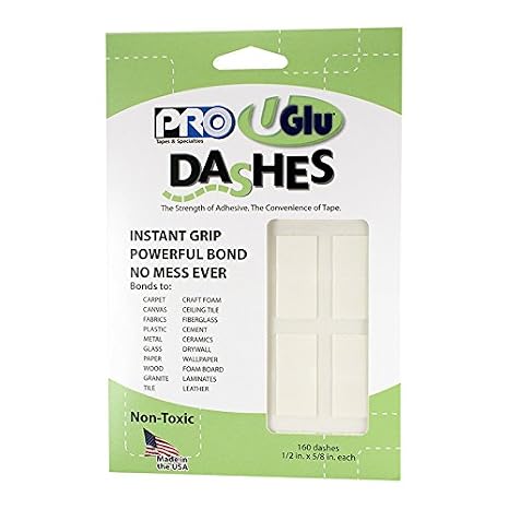U Glu Dashes 160 Dashes 1/2" x 5/8"