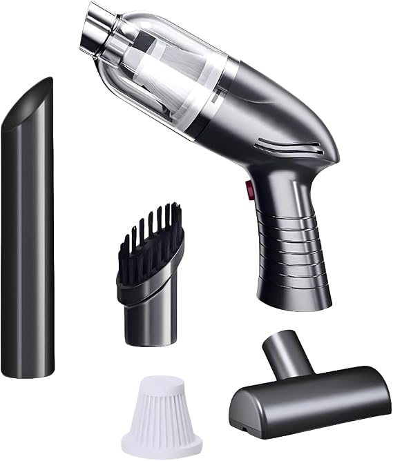 Wixann Cordless Handheld Vacuum,car Vacuum Portable 9000Pa,Mini Portable Rechargeable Vacuum Cleaner,Hand Vacuum Cordless Rechargeable,Pet Vacuum
