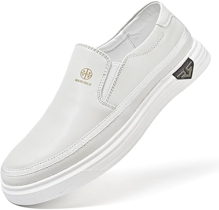 Mens Casual Loafers Shoes Slip On Penny Fashion Dress Sneakers Business Oxfords Work Lightweight Wide Toe Box Shoes Zapatos