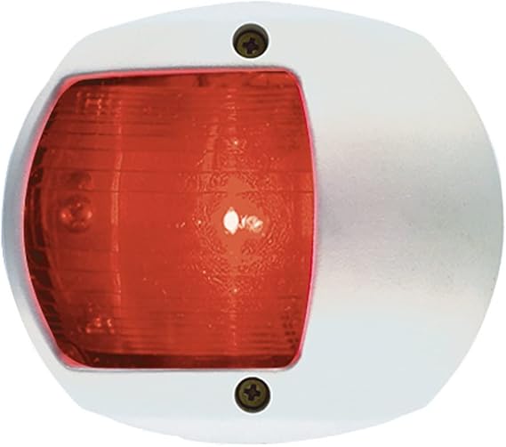 Perko 0170WP0DP1 Navigation Side Light - Red with White Polymer Base
