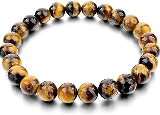 Tiger Eye Crystal Beads Bracelet - Metaphysical Unisex Jewelry for Men and Women