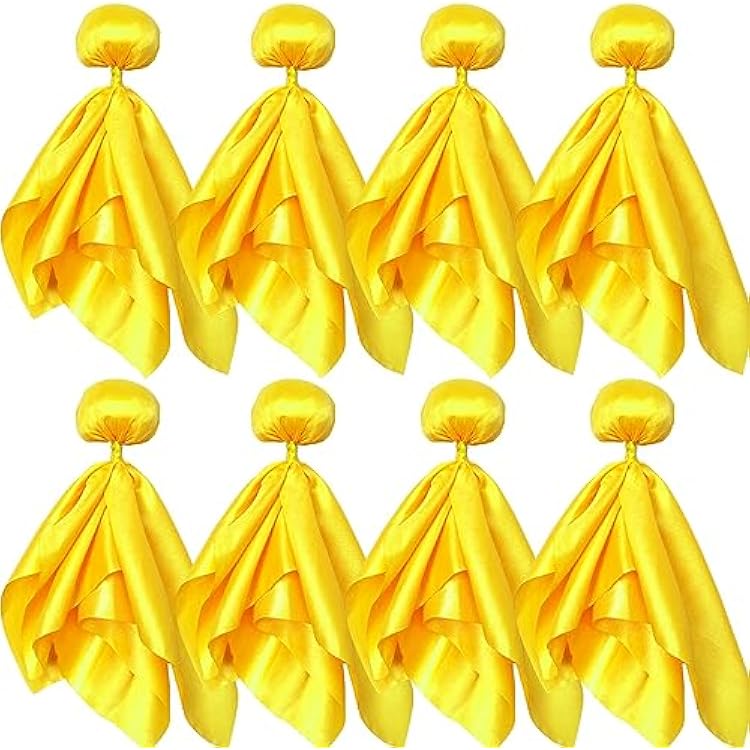 Ahuimeius 8 Pcs Yellow Penalty Flag Football Flags, Referee Flag, Lacrosse,Sports Fan for Football Games Party Accessory Referee Game, Superbowl Party Decorations