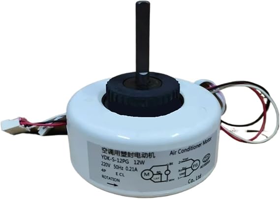 Air Conditioner Fan Motor Accessories, Compatible for Pioneer, WYM010WTEP1A-L YDK-S-12PG YDK-S-20 YDK-S-10-TS25 Motor Replacement Parts(YDK-S-12PG)