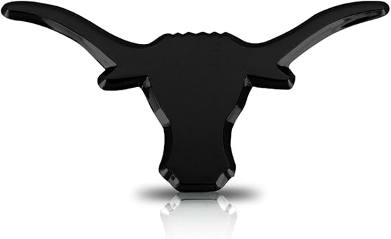 University of Texas Longhorn Black Car Emblem