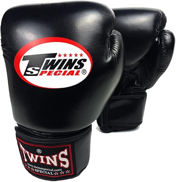 WJWWNN Boxing Gloves-Leather Impact Boxing Training Kickboxing Sparring Gloves Sandbag, Kickboxing Muay Thai MMA-8OZ 10OZ 12OZ 14OZ Mitt Black