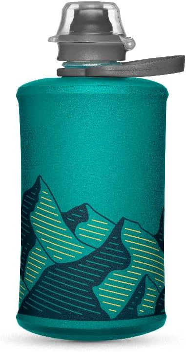 HydraPak Stow Collapsible Water Bottle (350ml, Glacier Blue)