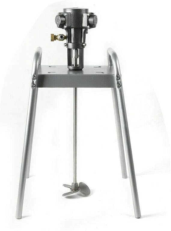Automatic Pneumatic Paint Mixer Machine, 5 Gallon 20L Air Agitator Blender Stirrer, Lifting Platform Paint Coating Mixer Stirring Machine for Paint Coating Materials Viscous Liquid Ink