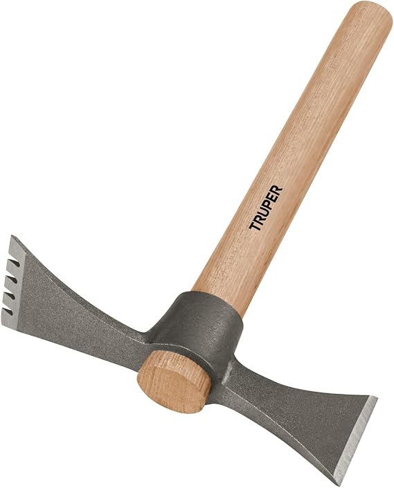 Truper Mattock-Axe Tool, 20 oz Forged 5160 Chrome Steel Head with 3-3/8-Inch Chisel, 14-Inch Overall Length, Wood Handle (Model MART-TH /19817)