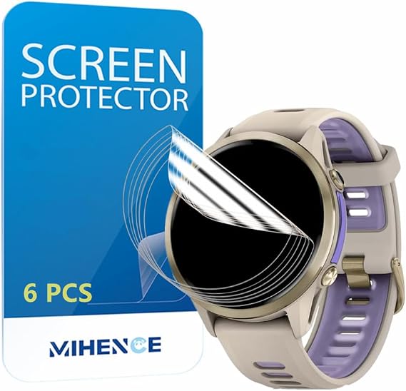 Screen Protector Compatible for Garmin Forerunner 970 Smartwatch, HD TPU Protective Film (6PCS)