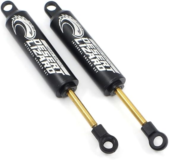 Yeah Racing 110mm Desert Lizard Two Stage Internal Spring Damper Pair Black for Crawler