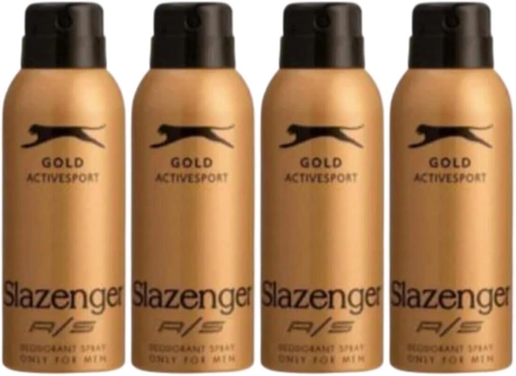 Slazenger Active Sport Gold Deo 150 ml - Erkek Deodorantı X 4 Adet P04705