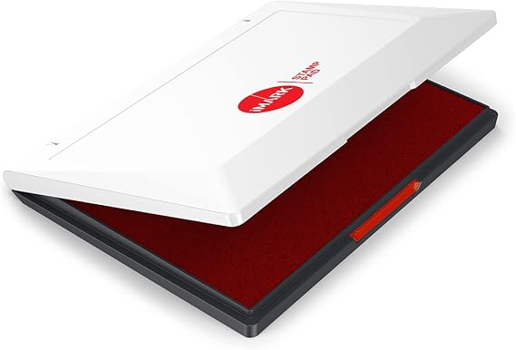 iMARK Extra Large Premium Felt Ink Stamp Pad - 5 7/8" x 8 1/4" (Red)