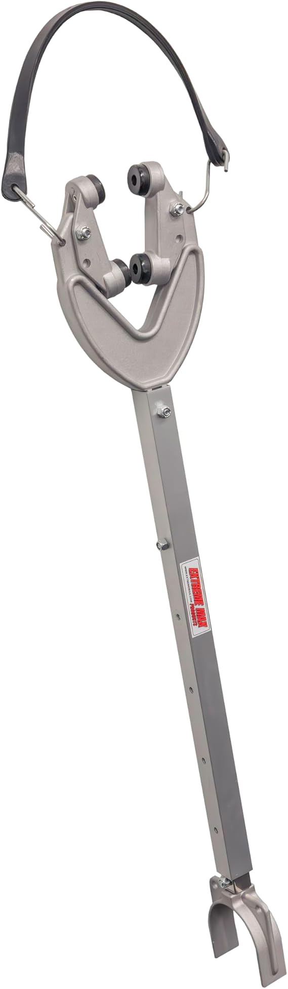 Extreme Max 3006.8861 Heavy-Duty Adjustable Shock Absorbing Transom Saver with Rail Mount, Roller Mount, and Stabilizer Strap - 31" to 40"